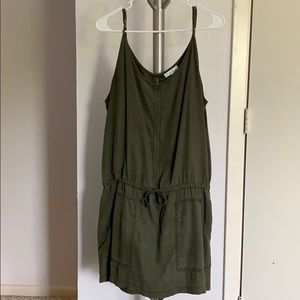 Army green On the Road dress